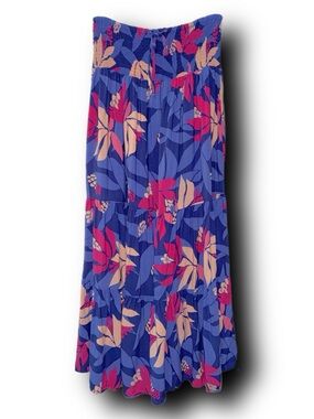 Anthropologie Abel the Label Santa Cruz Tropical Tiered Maxi Skirt/Midi Dress